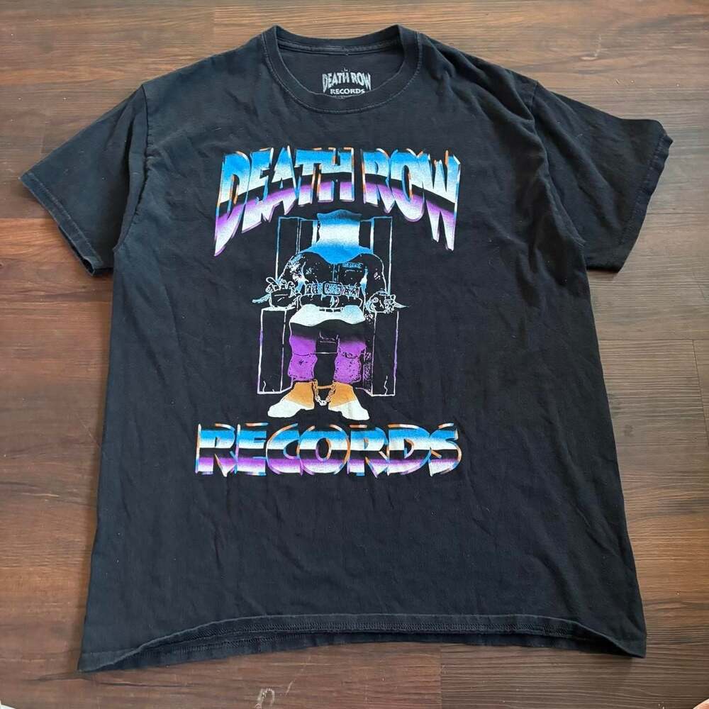 Ripple Junction Death Row Records Electric Chair Graphic T-Shirt